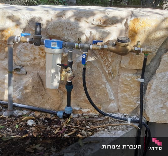 העברת צינורות.
